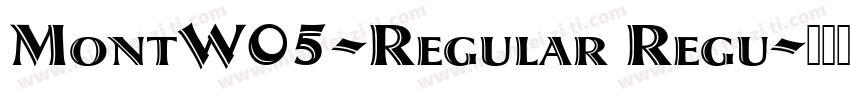 MontW05-Regular Regu字体转换